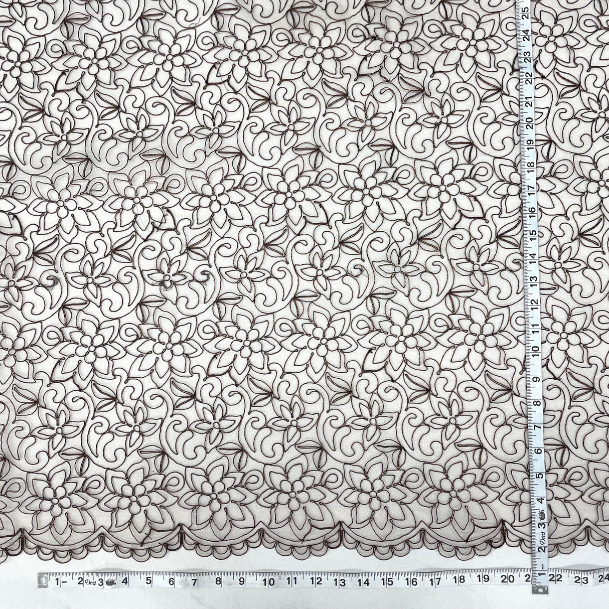 Corded Bridal Lace Fabric 54" Polyester Net Mesh