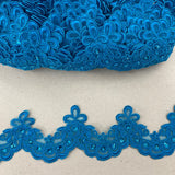 Beaded Lace Trimming 100% Polyester Organza 3"