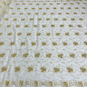 Beaded Corded Bridal Lace Silver