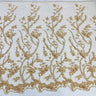Beaded 3D Floral Lace Fabric 48" Wide