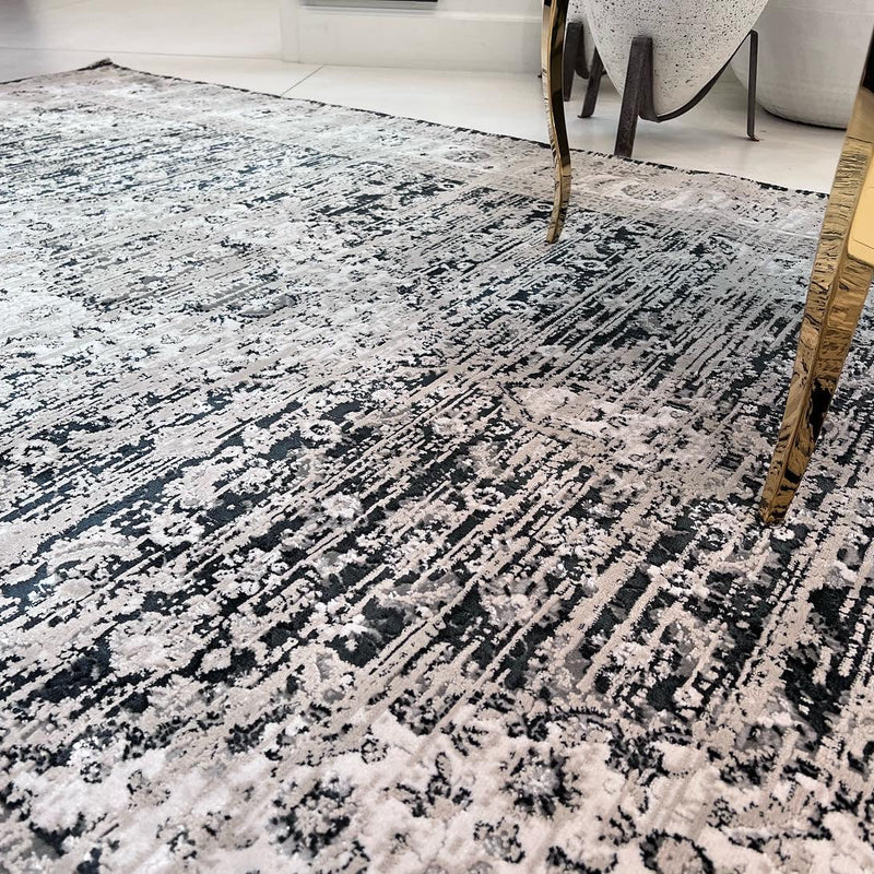 Color-Shift Foldable Flat Weave Area Rug - Polypropylene Polyester Fabric - Shifting Hues Design, Indoor Outdoor, KAVA5503, 7'9" X 10'2" (1 Rug)