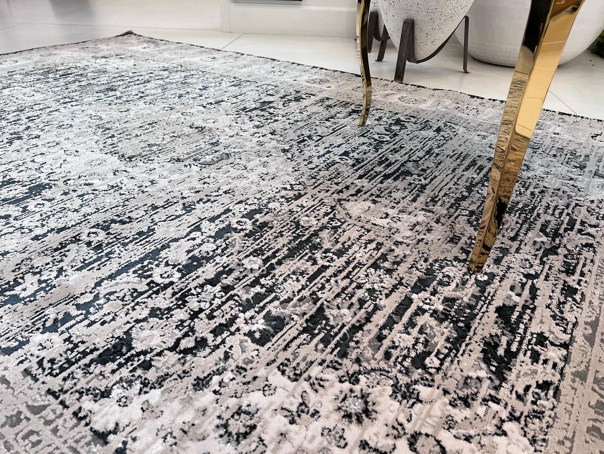 Color-Shift Foldable Flat Weave Area Rug - Polypropylene Polyester Fabric - Shifting Hues Design, Indoor Outdoor, KAVA5503, 7'9" X 10'2" (1 Rug)