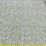 Beaded Lace Fabric on Polyester Net Mesh