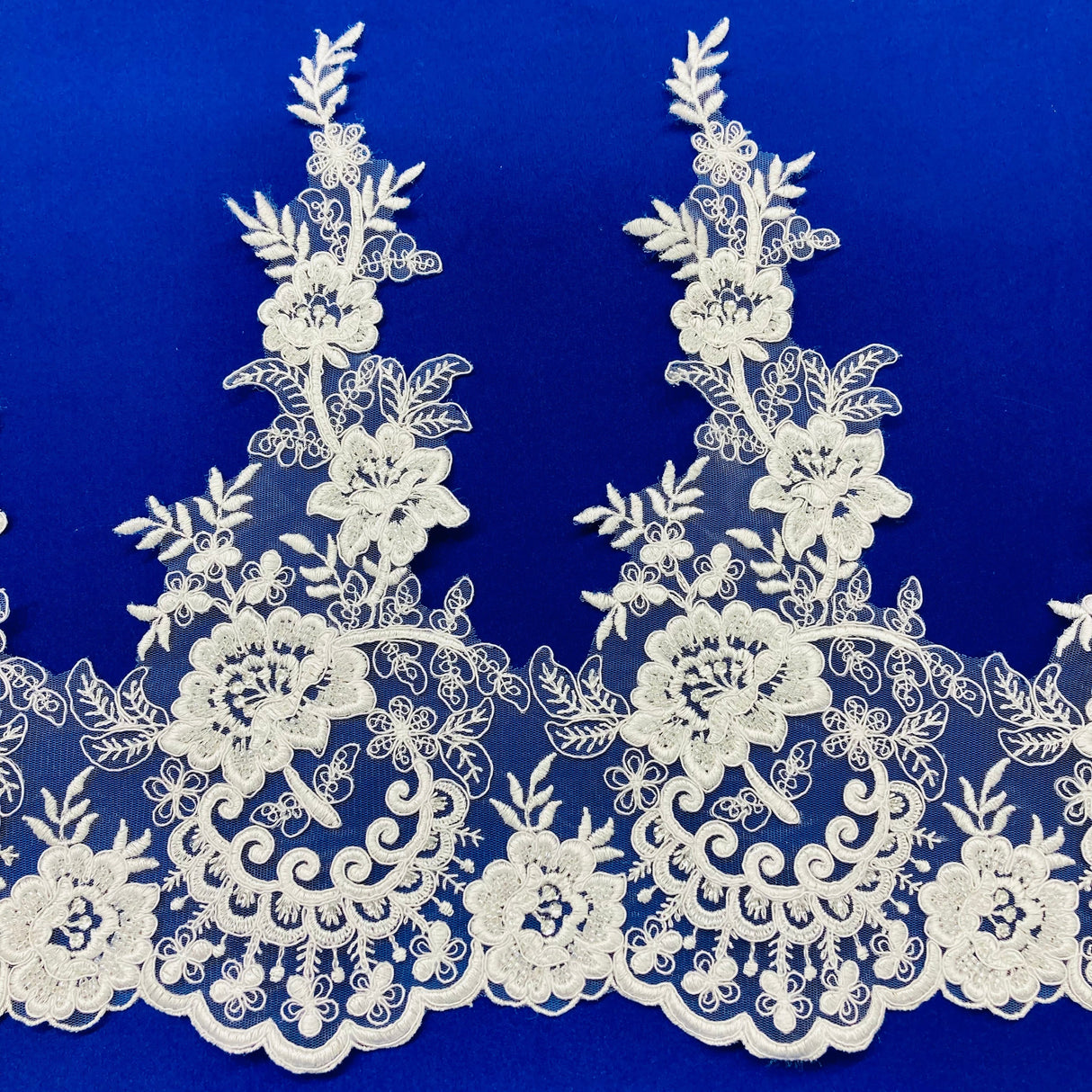 Beaded Corded Lace Trimming 15"