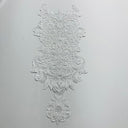 Beaded Corded Lace Medallion Applique
