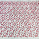 Beaded 3D Floral Lace Fabric 49"