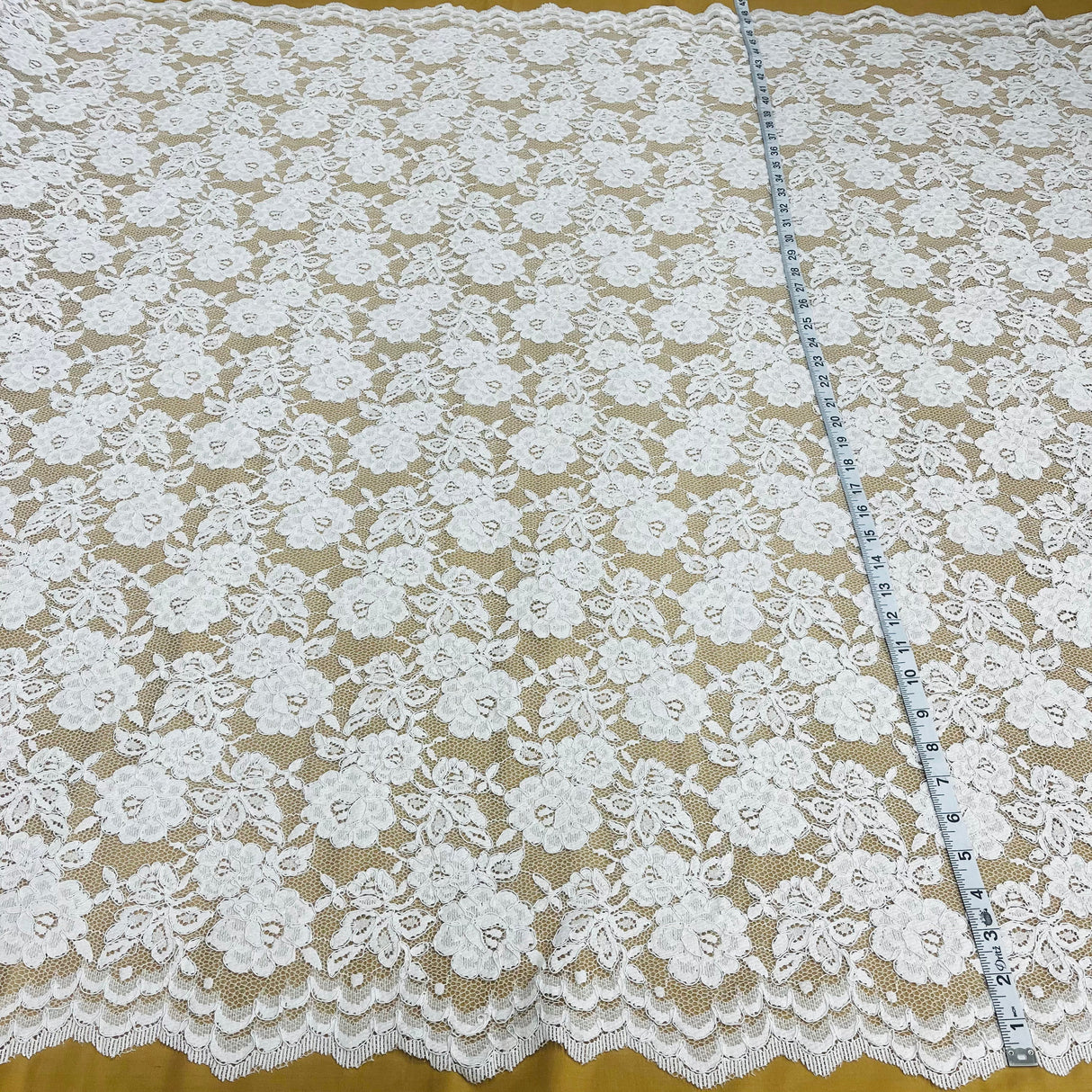 Corded Bridal Lace Fabric 49" Wide