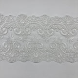 Corded Embroidered Lace Trim