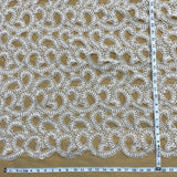 1 Yard Beaded Lace Fabric Embroidered on 100 Percent Polyester Organza White 54 inch Width