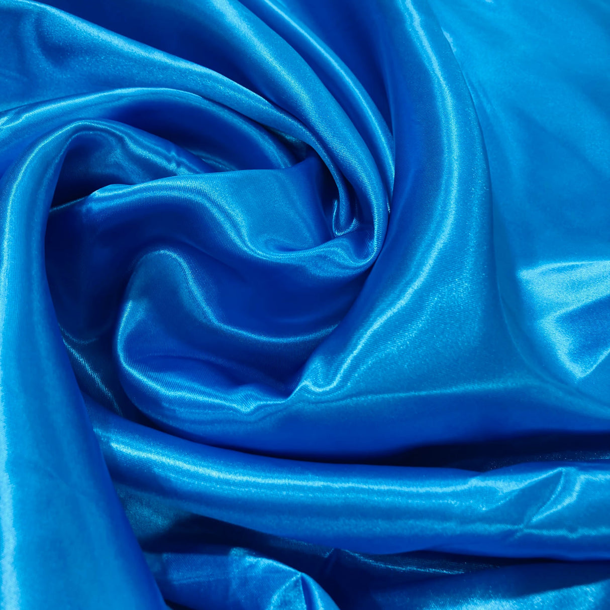 1 Yard Aqua Blue 60" Charmeuse Medium Satin Lining Fabric 100 Percent Polyester