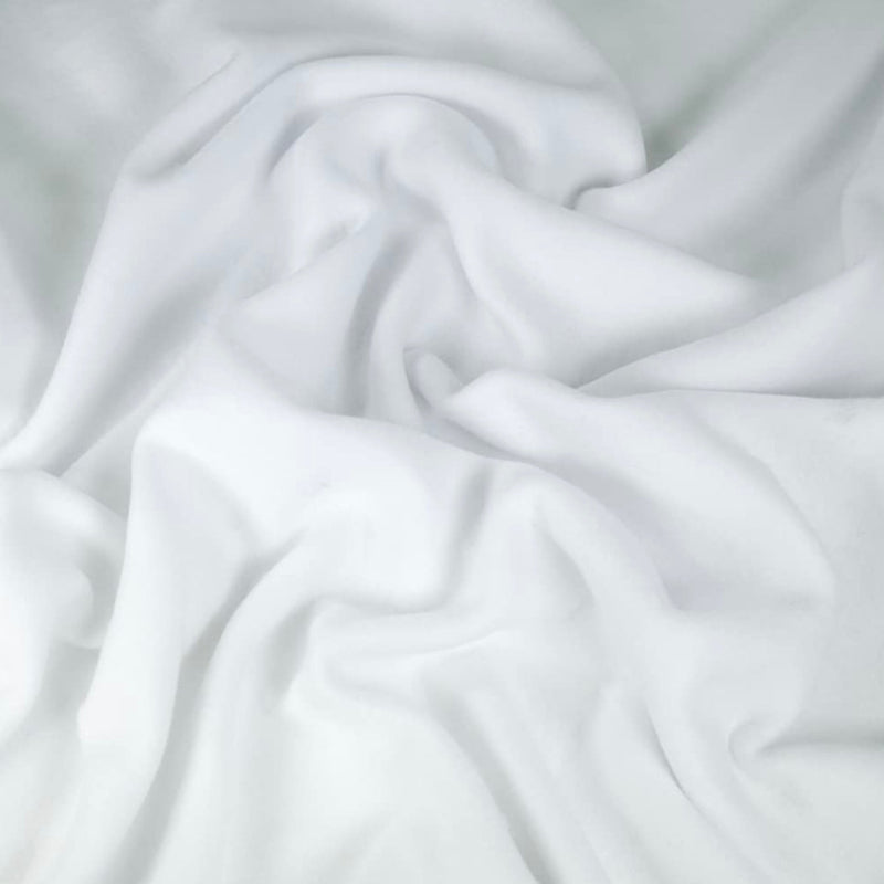 White Sweatshirt Fleece Fabric 70" Wide 20 Oz