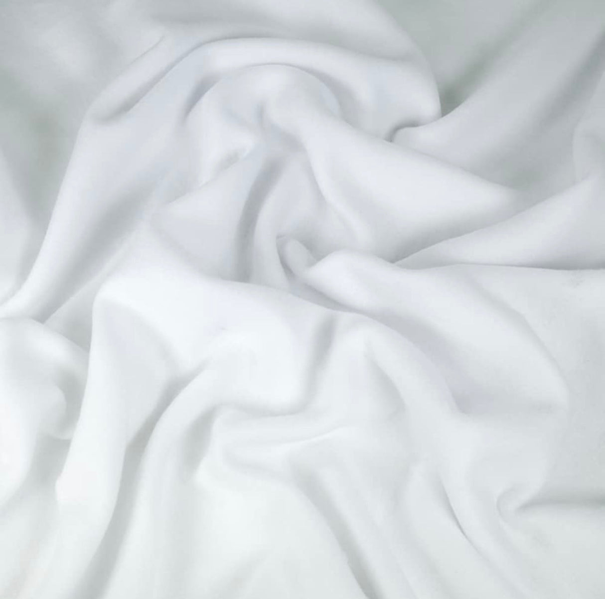 White Sweatshirt Fleece Fabric 70" Wide 20 Oz