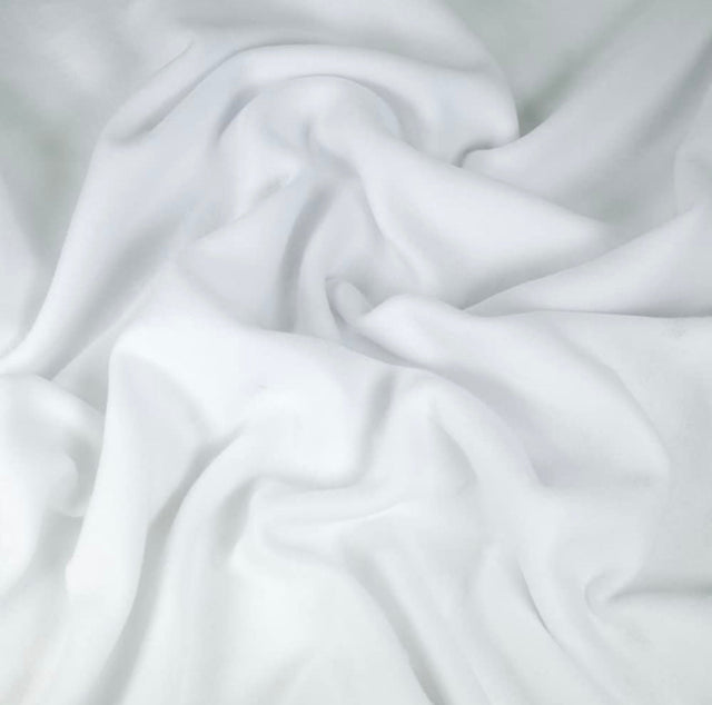 White Sweatshirt Fleece Fabric 70" Wide 20 Oz