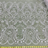 Beaded Lace Fabric on Polyester Net Mesh