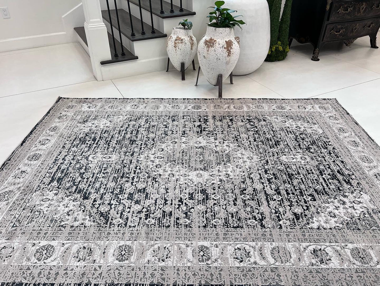 Color-Shift Foldable Flat Weave Area Rug - Polypropylene Polyester Fabric - Shifting Hues Design, Indoor Outdoor, KAVA5503, 7'9" X 10'2" (1 Rug)