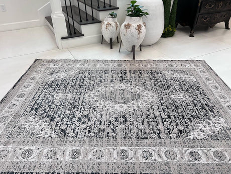 Color-Shift Foldable Flat Weave Area Rug - Polypropylene Polyester Fabric - Shifting Hues Design, Indoor Outdoor, KAVA5503, 7'9" X 10'2" (1 Rug)