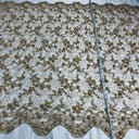 Beaded 3D Floral Lace Fabric