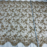 Beaded 3D Floral Lace Fabric