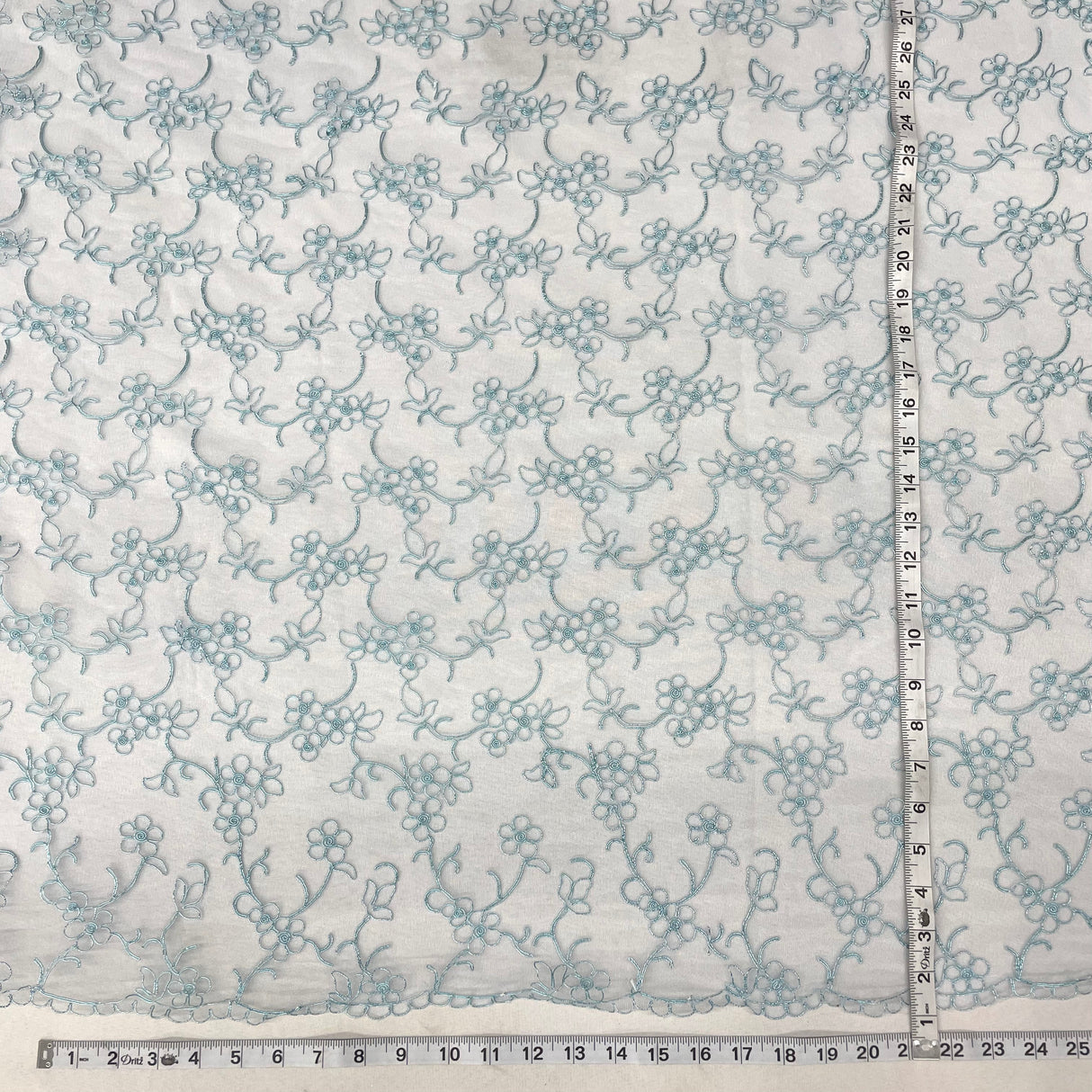 Corded Bridal Lace Fabric 54" Polyester Net Mesh