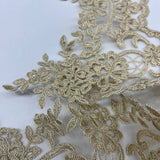 Embroidered Mesh Lace Trimming 6"