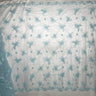 1 Yard Silver Beaded Lace Fabric Embroidered on Polyester Net Mesh for Wedding and Evening Gowns – 52"