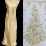 Beaded Sequined Lace Fabric 50" Wide
