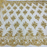 Beaded Corded Bridal Lace Mesh