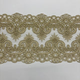Corded Embroidered Lace Trim