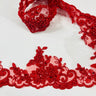Beaded Corded Lace Trim Organza