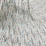 Sequined Chiffon Fabric White