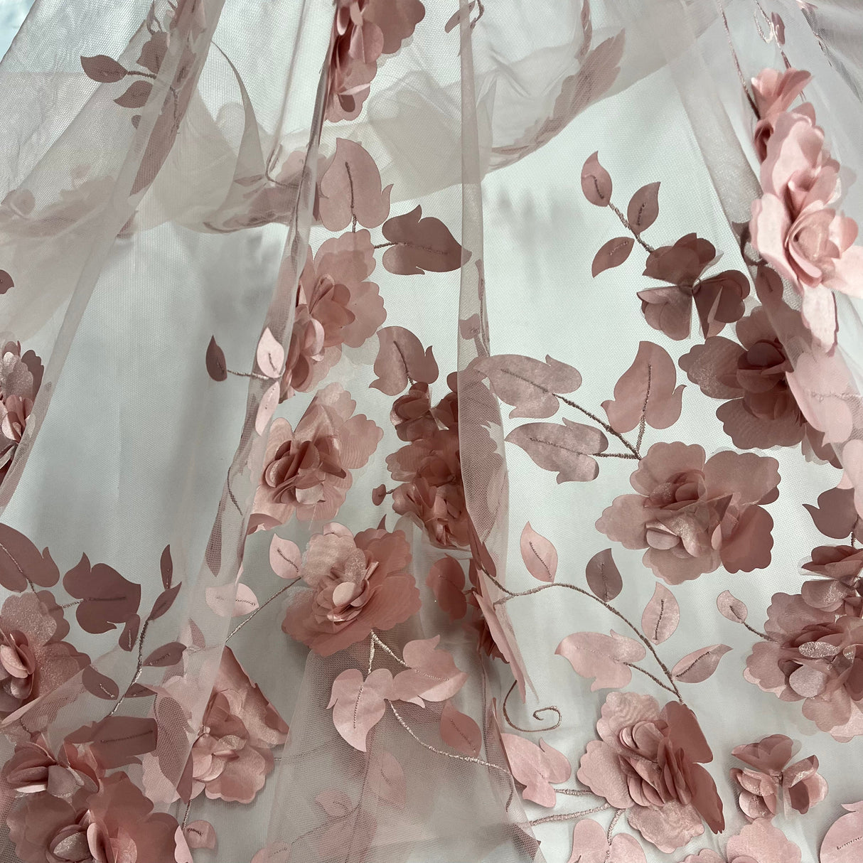 3D Floral Lace Fabric 60" Wide