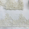 Beaded Corded Lace Trim 100% Polyester Net Mesh