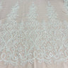 Beaded Embroidered Lace Fabric