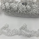 Corded Lace Trim 100% Polyester Net Mesh 3"