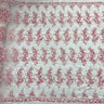 1 Yard Corded Bridal Lace Fabric Embroidered 100 Percent Polyester Net Mesh 54 inch Width