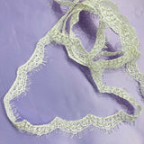 Polyester Corded Eyelash Lace Trim 1"