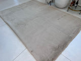 Bella Rug Collection Polyester Fabric - Soft Luxurious Modern Rug, Sandy Beige, Slate Silver, Raven Charcoal, 6' 5" x 9' 2", 2' x 6' (1 Piece)