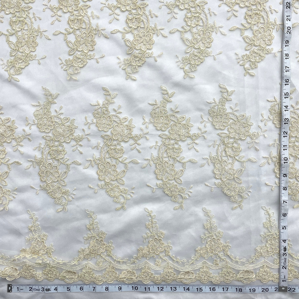 Corded Bridal Lace Fabric 54" Wide