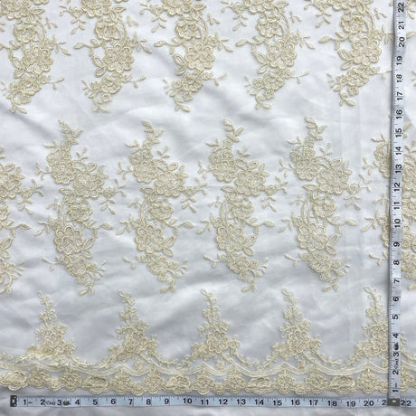 Corded Bridal Lace Fabric 54" Wide