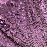 Sequined Polyester Jersey Net Mesh Fabric 4-Way Stretch