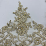 Beaded Corded Floral Lace Trimming
