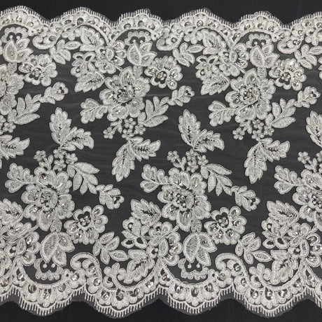 Beaded Corded Lace Trim
