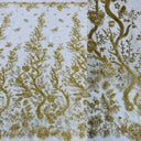 Beaded Corded Bridal Lace Fabric 56" Wide