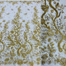 Beaded Corded Bridal Lace Fabric 56" Wide