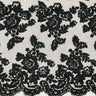 Beaded Corded Bridal Lace Fabric - Embroidered 100 Percent Polyester Net Mesh, 50" Wide (1 Yard)