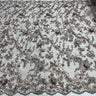1 Yard Beaded Rhinestone 3D Floral Lace Fabric Embroidered 100 Percent Polyester Net Mesh 50 inch Width