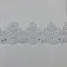 Beaded Corded Lace Trim 4" Polyester Net Mesh