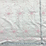Beaded Lace Fabric on Polyester Net Mesh