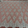 Beaded Corded Lace Fabric 56" Wide