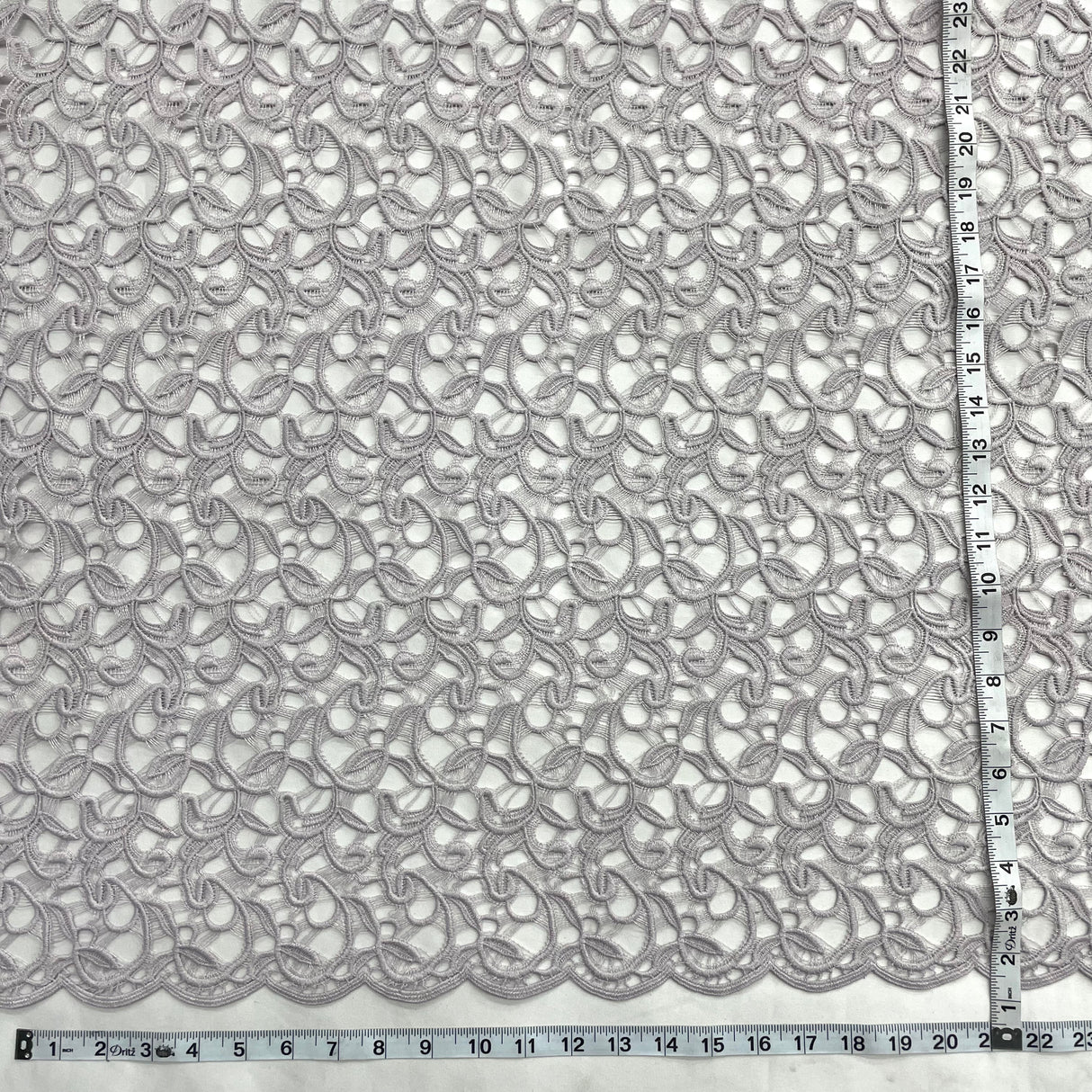 Embroidered Lace Fabric Blush 55" Polyester Net Mesh